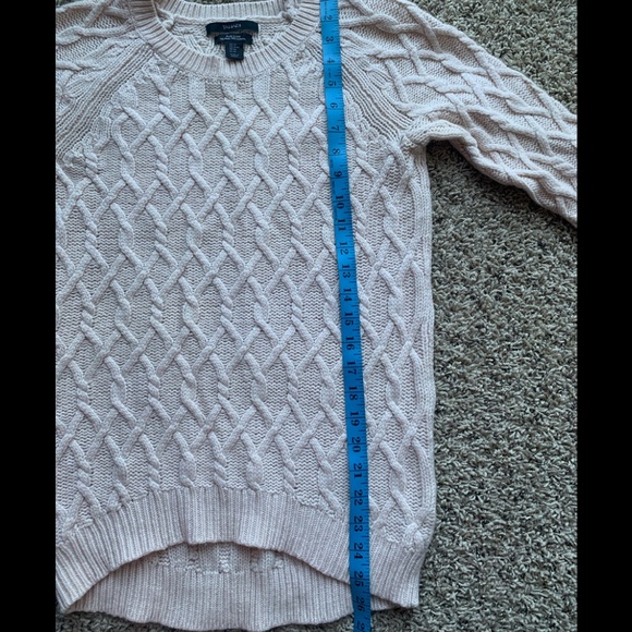 TAHARI Pure Luxe 70% Wool 30% Cashmere Sweeter Pink High Low Long Sleeves Sz M - Picture 7 of 11